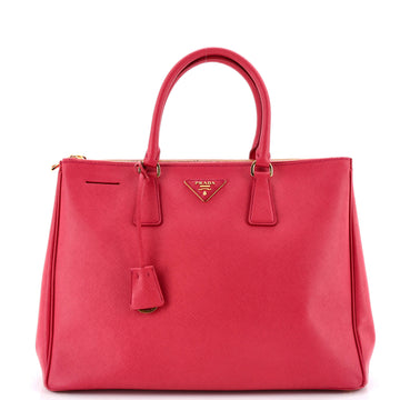 Prada Double Zip Lux Tote Saffiano Leather Large