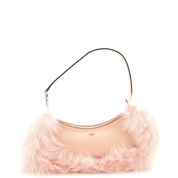 Fendi O’Lock Swing Shoulder Bag Leather with Fur