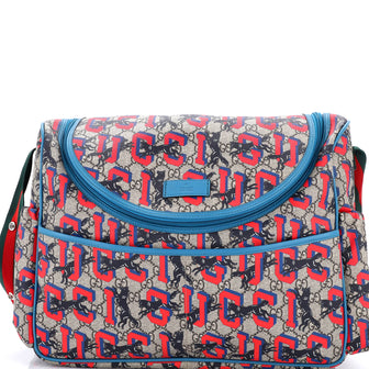 Gucci Diaper Bag Printed GG Coated Canvas