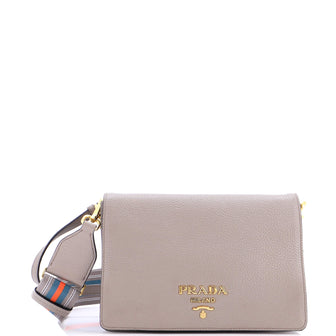 Prada Flap Crossbody Bag Vitello Daino Medium