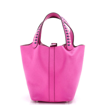 Hermes Picotin Lock Bag Tressage Epsom PM