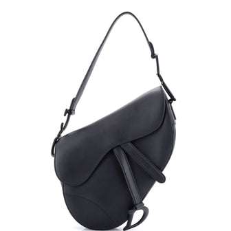 Christian Dior Ultra Matte Saddle Handbag Leather Medium