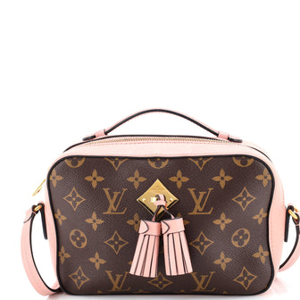 Louis Vuitton Saintonge Handbag Monogram Canvas with Leather