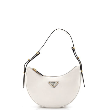 Prada Arque Half Moon Hobo Leather Small