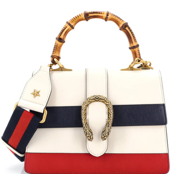 Gucci Dionysus Bamboo Top Handle Bag Colorblock Leather Medium