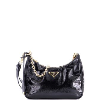 Prada Re-Edition Shoulder Bag Patent Mini