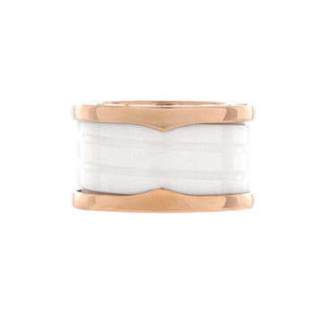 Bvlgari B.Zero1 Three Band Ring 18K Rose Gold and Ceramic