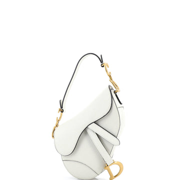 Christian Dior Saddle Handbag Leather Mini
