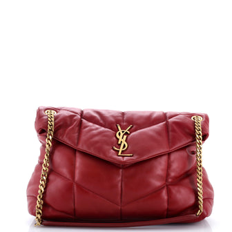 Saint Laurent Loulou Puffer Shoulder Bag Quilted Leather Medium