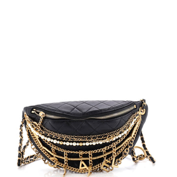 Chanel All About Chains Waist Bag Quilted Lambskin