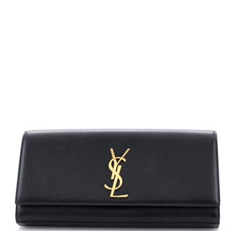 Saint Laurent Classic Monogram Clutch Leather Long