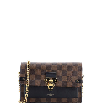 Louis Vuitton Vavin Chain Wallet NM Damier with Leather