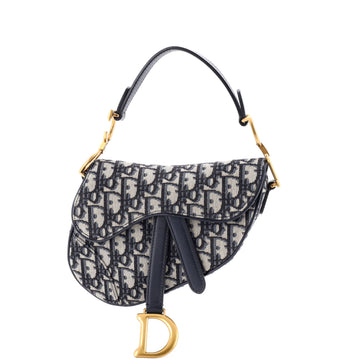 Christian Dior Saddle Handbag Oblique Canvas Mini
