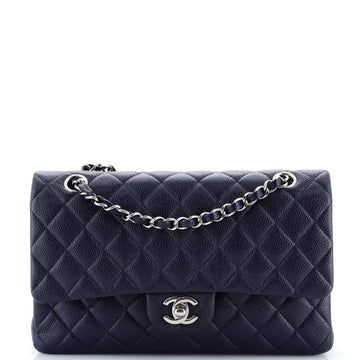 Chanel Classic Double Flap Bag Quilted Caviar Medium