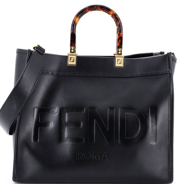 Fendi Sunshine Shopper Tote Leather Medium