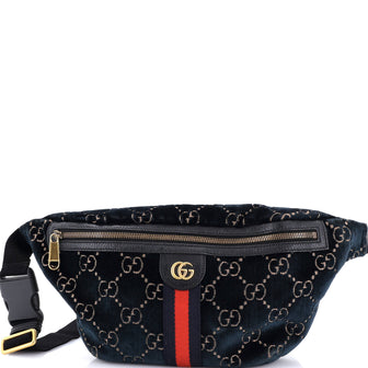 Gucci Ophidia Zip Belt Bag GG Velvet