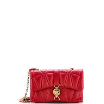 Versace Kleio Shoulder Bag Quilted Leather Mini