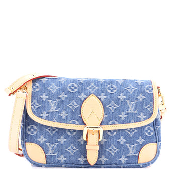 Louis Vuitton Diane NM Handbag LV Remix Monogram Denim
