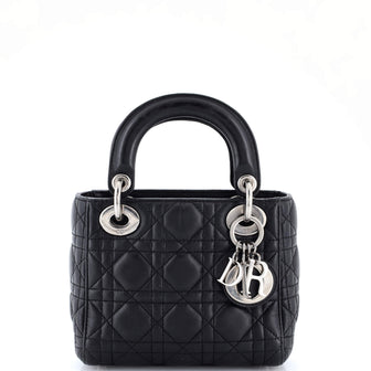 Christian Dior Lady Dior Bag Cannage Quilt Lambskin Mini