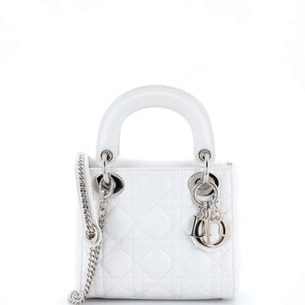 Christian Dior Lady Dior Chain Bag Cannage Quilt Lambskin Mini