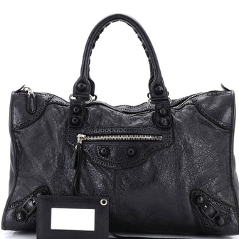 Balenciaga Work Giant Studs Bag Leather