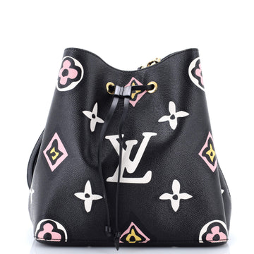 Louis Vuitton NeoNoe Handbag Wild at Heart Monogram Giant MM
