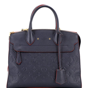 Louis Vuitton Pont Neuf Handbag Monogram Empreinte Leather MM
