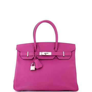 Hermes Birkin Handbag Pink Epsom with Palladium Hardware 30