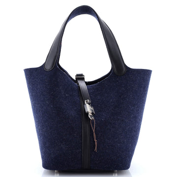 Hermes Picotin Lock Bag Felt with Leather MM