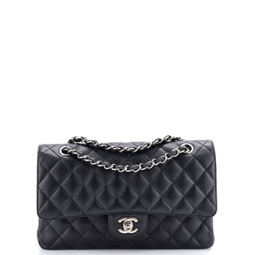 Chanel Classic Double Flap Bag Quilted Caviar Medium