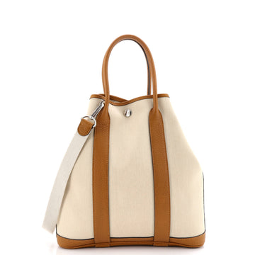 Hermes Garden File Tote Toile and Leather 28