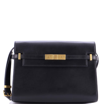 Saint Laurent Manhattan Shoulder Bag Leather Medium