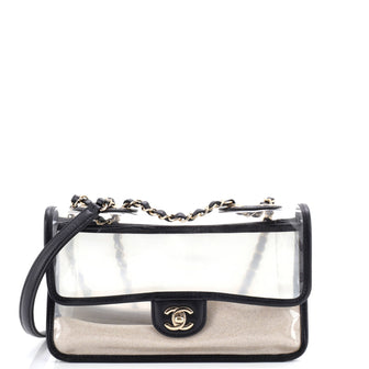 Chanel Sand By The Sea Flap Bag PVC with Lambskin Medium