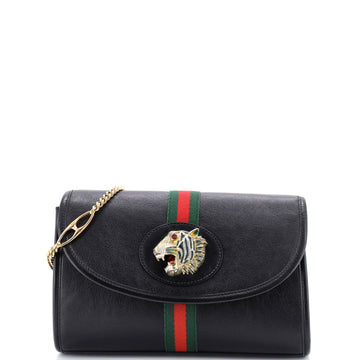 Gucci Rajah Web Chain Shoulder Bag Leather Small