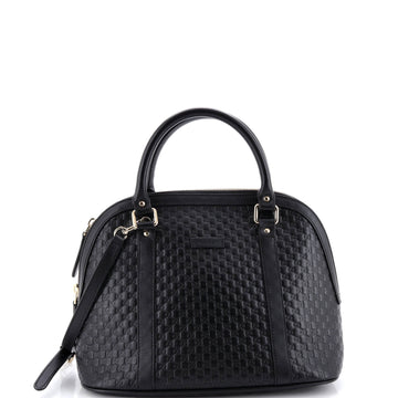 Gucci Convertible Dome Satchel Microguccissima Leather Medium