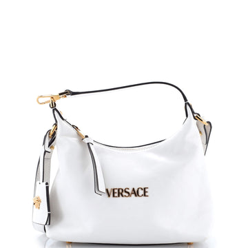 Versace Tag Hobo Leather
