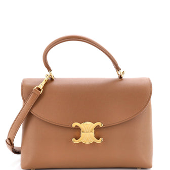 Celine Nino Top Handle Bag Leather Medium