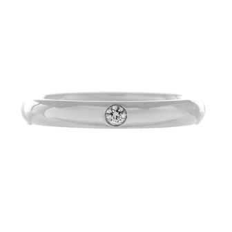 Harry Winston Single Diamond Band Ring Platinum with Diamond