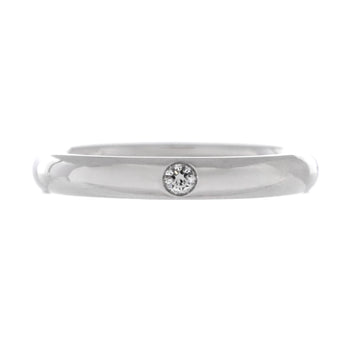 Harry Winston Single Diamond Band Ring Platinum with Diamond