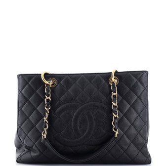 Chanel Grand Shopping Tote Quilted Caviar