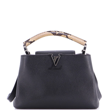 Louis Vuitton Capucines Bag Leather with Snakeskin BB