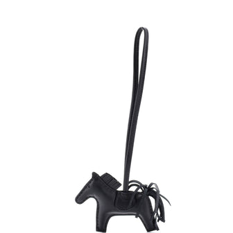 Hermes So Black GriGri Rodeo Bag Charm Leather PM