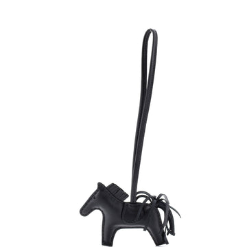 Hermes So Black GriGri Rodeo Bag Charm Leather PM