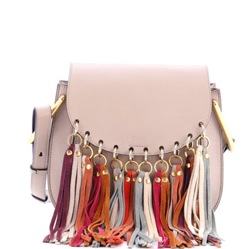 Chloe Multicolor Fringe Hudson Bag Leather Small