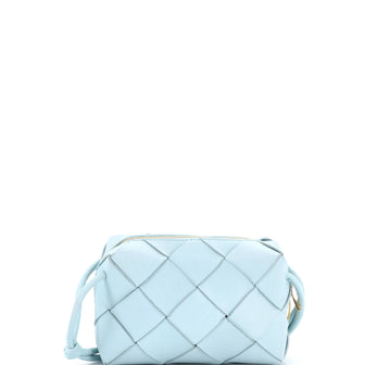 Bottega Veneta Cassette Camera Crossbody Bag Maxi Intrecciato Leather Small
