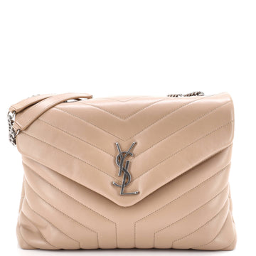 Saint Laurent Loulou Shoulder Bag Matelasse Chevron Leather Medium