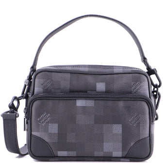 Louis Vuitton Nil NM Messenger Bag Damoflage Black Coated Canvas