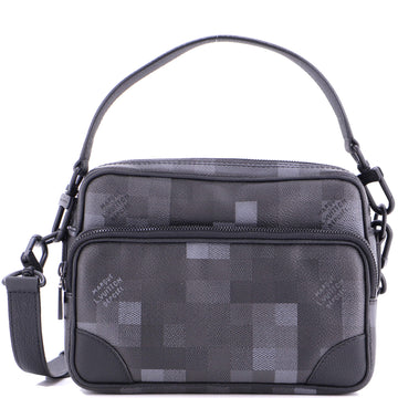 Louis Vuitton Nil NM Messenger Bag Damoflage Black Coated Canvas