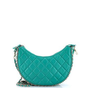 Chanel Chain Around Hook Hobo Quilted Lambskin Small