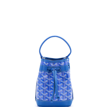 Goyard Petit Flot Bucket Bag Coated Canvas PM